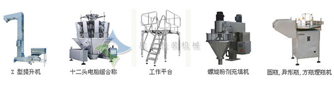 调味盐全自动灌装生产线主要组成部件